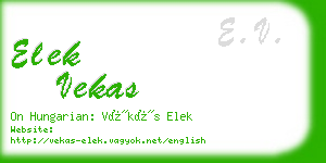 elek vekas business card